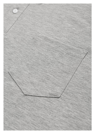 Heavy Space Cloth Lapel Polo Shirt Men's Short-sleeved T-shirt